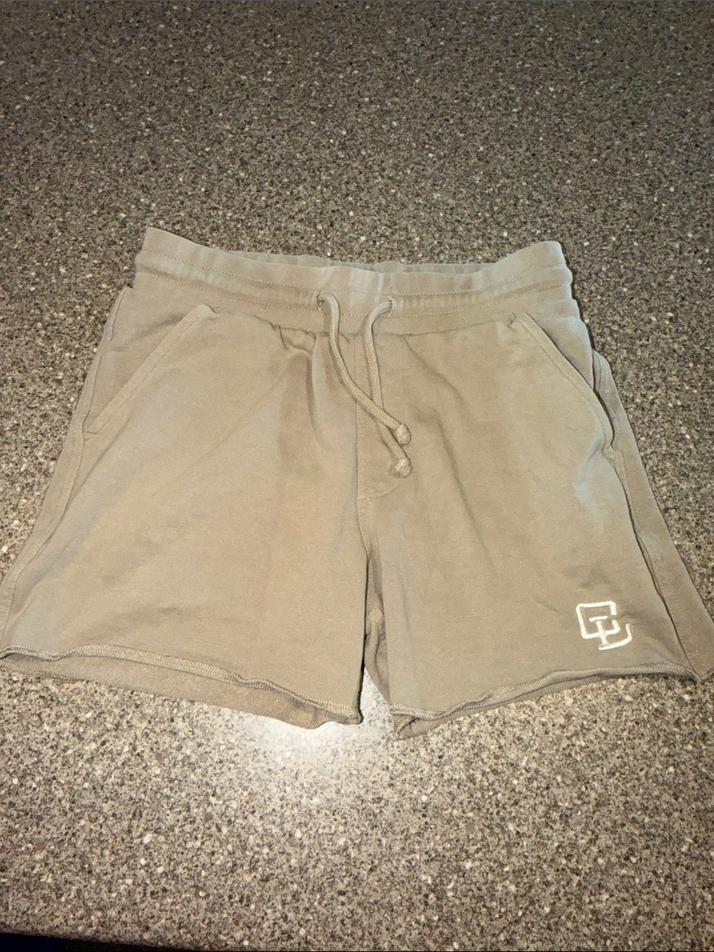 Clifford Lenox Athletic Drawstring Shorts in Taupe